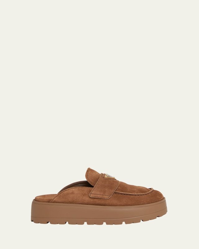 Fussbett Suede Loafer Mules